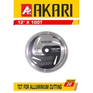 Akari Tct Saw Aluminium Cutting Blade - 12 Inch X 100 Teeth – 12 Inch X 100 Teeth