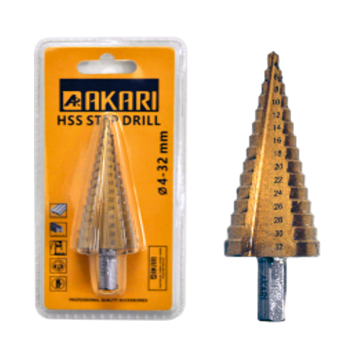 Akari Step Drill Bit 4-20mm