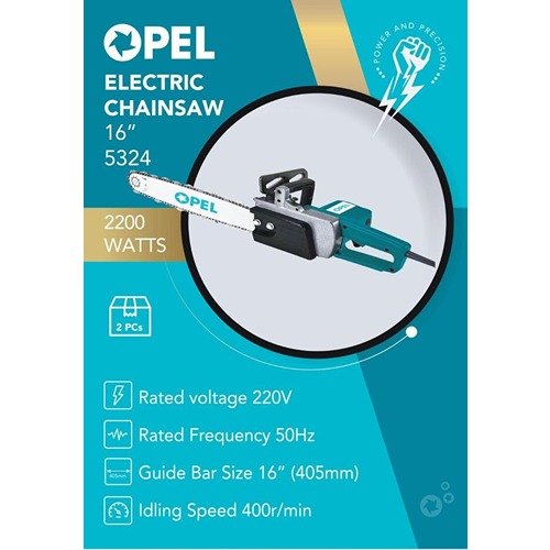 Opel 16 Inch Electric Chain Saw 2200W 405Mm 5324