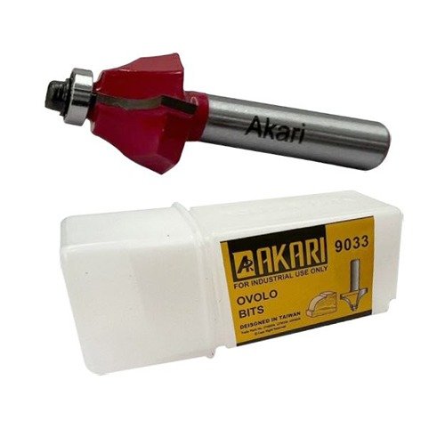 Akari Ovolo Router Bit 9033 8mm Shank