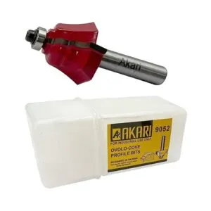 Akari Ovolo-Cove Profile Router Bit 9052 8mm Shank