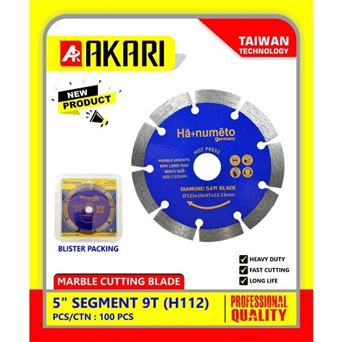 Hanumeto 5 Inch 9 Seg Diamond Saw Blade 125mm H112