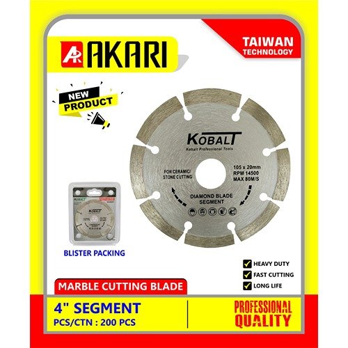 Kobalt 4 Inch 8 Seg Diamond Saw Blade 105mm - UNBOXTOOLS