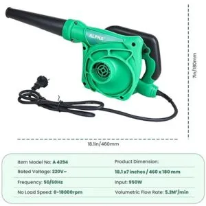 Alpha Air Blower 950W 18000Rpm A4294