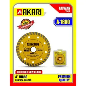 Akari 4 Inch Super Thin Turbo Diamond Saw Blade 110mm A-1600
