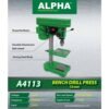 Alpha Bench Drill Machine 13Mm 250W A4113