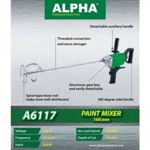 Alpha A6117 Paint Mixer 800W