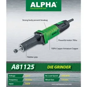 Alpha A81125 Die Grinder 700W 25Mm