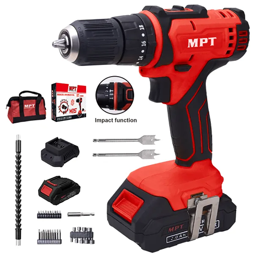 Mpt Mpcid2133.K02 Cordless Screw Driver With Kit 21V 10Mm