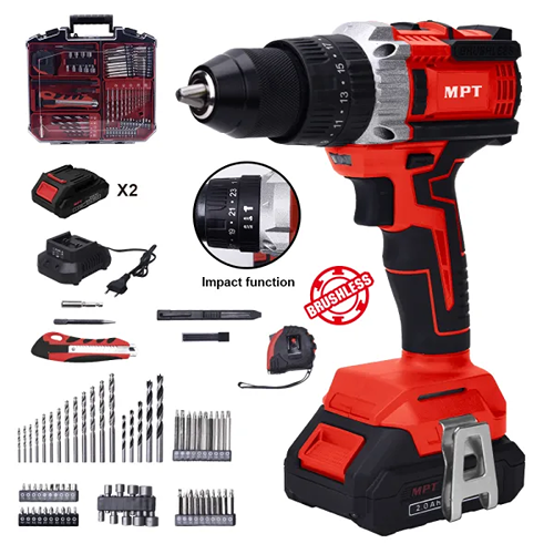 Mpt Mpcid2137.K01 Cordless Screw Driver With Kit 21V 13Mm