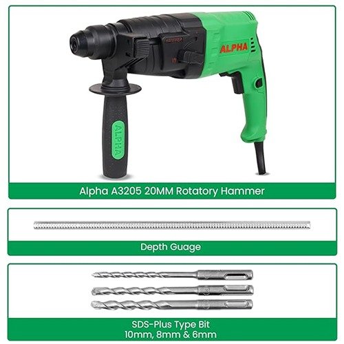 Alpha A3205 650W Rotary Hammer 20Mm - Image 5