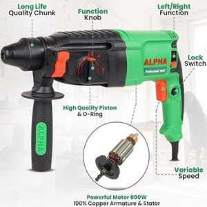 Alternative view of Alpha A3226 800W Rotary Hammer 26Mm