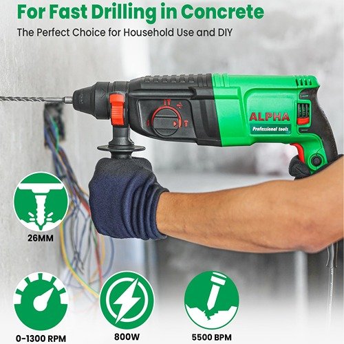 Alpha A3226 800W Rotary Hammer 26Mm - Image 3