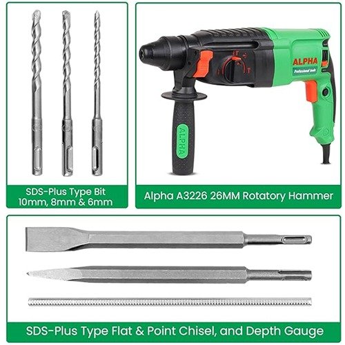 Alpha A3226 800W Rotary Hammer 26Mm - Image 5