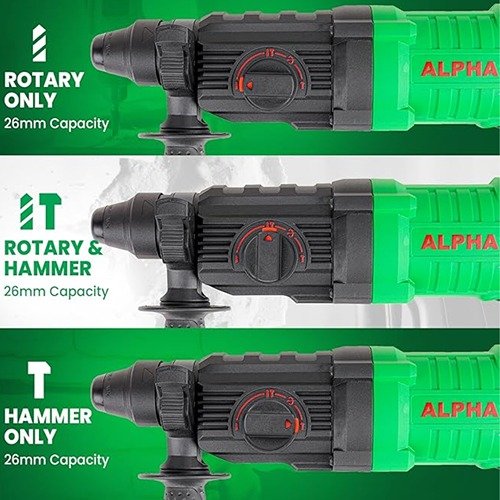 Alpha A3228 1000W Rotary Hammer 26Mm