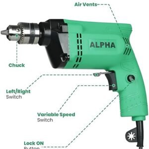 Alpha Drill Machine 10Mm 400W A6105