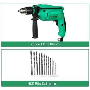 Alpha Impact Drill Machine 13Mm 550W A6136