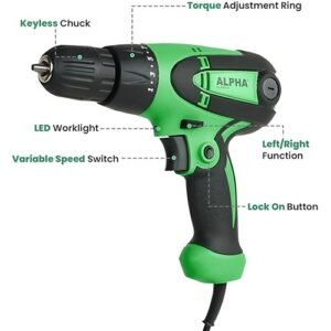 Alpha Screw Driver 400W 10Mm A6222