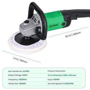 Alpha 7 Inch Polisher 1200W 180Mm A81190