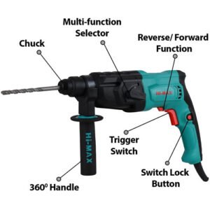Hi Max Ic072 650W Rotary Hammer 20Mm