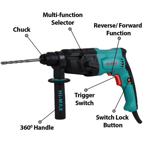 Hi Max Ic072 650W Rotary Hammer 20Mm - Image 4