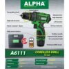 Alpha Cordless Screw Driver 12V 10Mm A6111