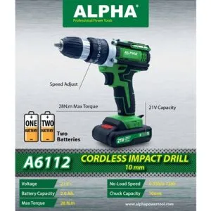 Alpha Cordless Screw Driver 21V 10Mm A6112