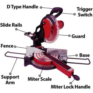 Xtra Power 10 Inch Sliding Miter Saw 1800W 255Mm Xpt478