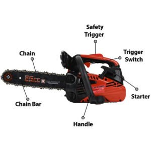 Alternative view of Xtra Power 12 Inch Gasoline Chain Saw 300Mm 25Cc Xpt585