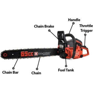 Alternative view of Xtra Power 22 Inch Gasoline Chain Saw 550Mm 65Cc Xpt469