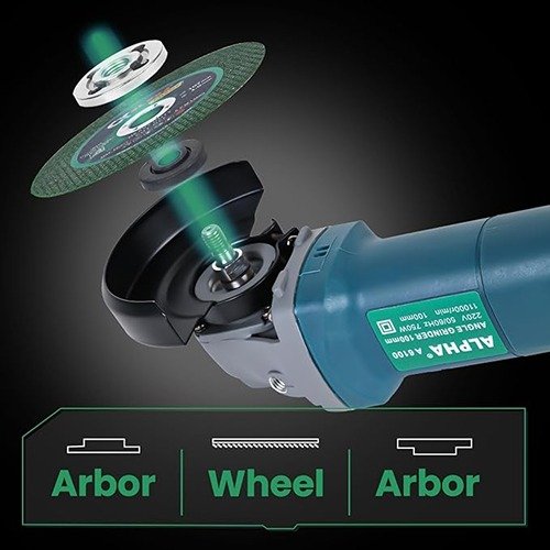 Alpha 4 Inch 750W Angle Grinder 100Mm A6100 - Image 5