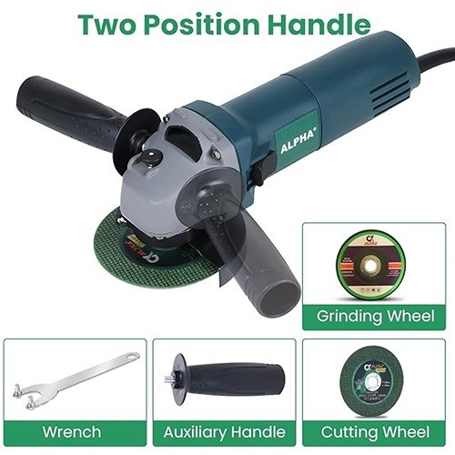 Alpha 4 Inch 750W Angle Grinder 100Mm A6100 - Image 6