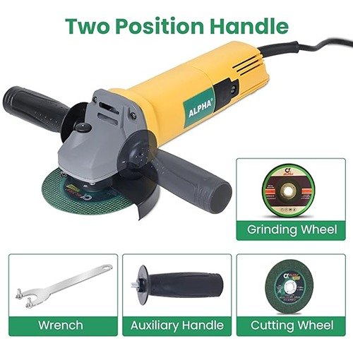 Alpha 4 Inch 850W Angle Grinder 100Mm A8801