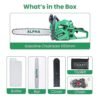 Alpha 22 Inch 62Cc Gasoline Chain Saw 550Mm A9069