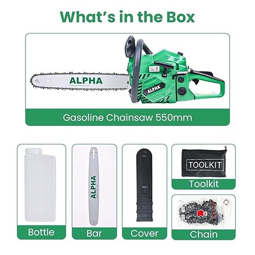 Alpha 22 Inch 62Cc Gasoline Chain Saw 550Mm A9069