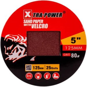 Xtra Power 5 Inch Sand Paper With Velcro 125Mm