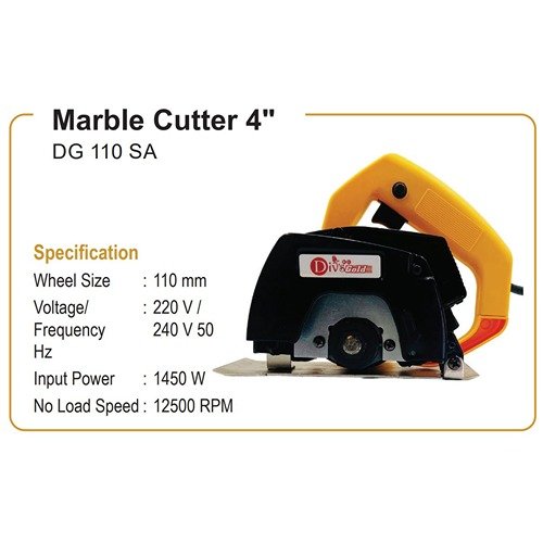 Divs Gold 4 Inch 1450W Marble Cutter 110Mm Dg110Sa