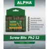 Alpha 65Mm +/+ Screw Driver Bit 2.5 Inch A1D