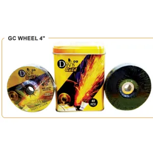 Divs Gold 4 Inch Black Gc Wheel 100Mm