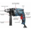 Flymax 850W Drill Machine 13Mm Fxed16Re