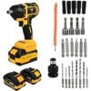 Flymax Cordless Impact Wrench With Kit 21V Fxcw21
