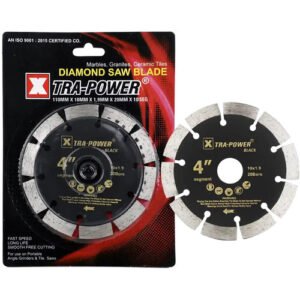 Xtra Power 4 Inch Diamond Saw Blade 10 Seg 110Mm Black