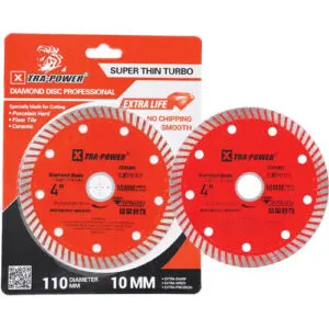 Xtra Power 4 Inch Thin Turbo Diamond Saw Blade 110Mm Super Hot Press
