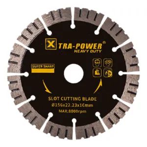 Xtra Power 6 Inch 12 Seg Diamond Saw Blade 156Mm