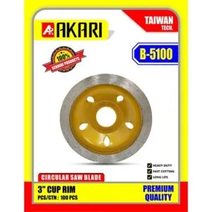 Akari 3 Inch Diamond Cup Wheel Rim 75Mm B5100