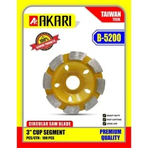 Akari 3 Inch Diamond Cup Wheel Seg 75Mm B5200