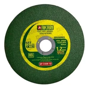 Akari Single Net Green & Red Cut Off Wheel Ey Series - 4 Inch – 4 Inch