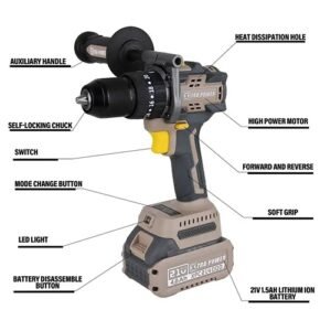 Xtra Power 21V Cordless Impact Drill Machine 13Mm Xpcid02