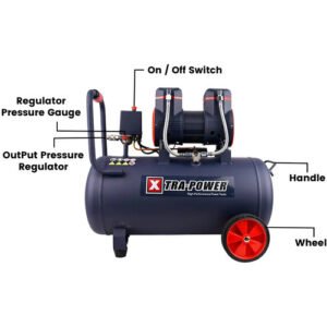 Alternative view of Xtra Power 1680W Oil Free Air Compressor 50Ltr Xpac124