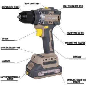 Alternative view of Xtra Power 21V Cordless Drill Machine 10Mm Xpcdm13